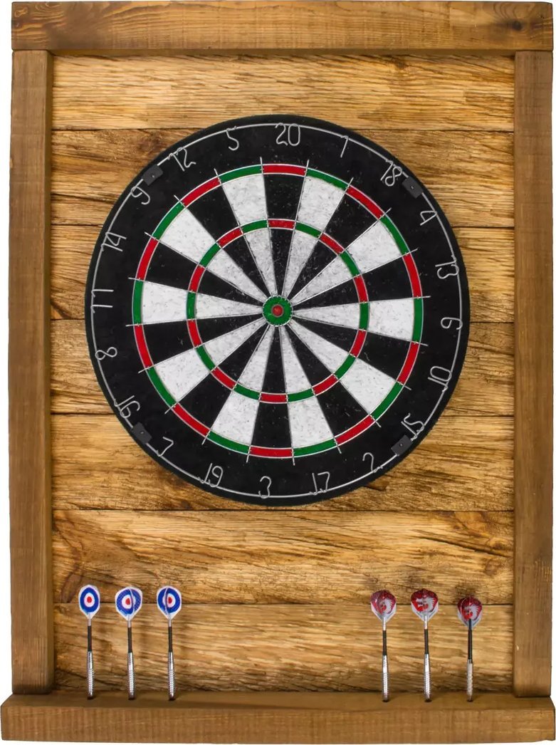 John Paddle Tablica Drewniana Premium do Darta Retro Vintage Uniwersalny