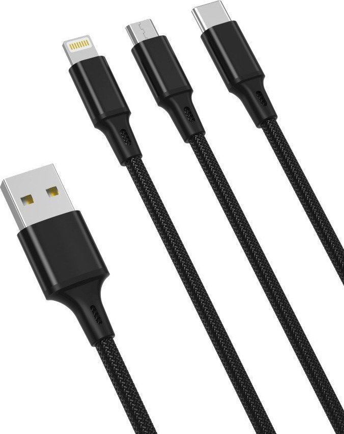 Kabel USB XO USB-C - USB-C 1.2 m Czarny (NB173)