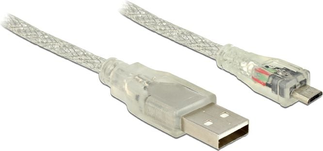 Kabel USB Delock USB-A - 5 m Przezroczysty (83903)