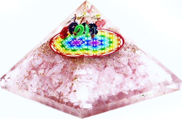 Art-Pol Piramida Orgonit - Kwarc Różany