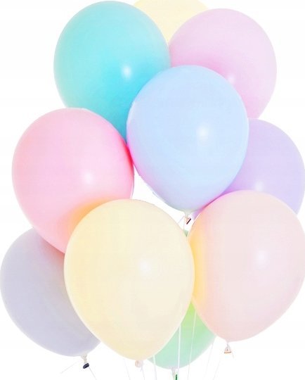 PartyDeco Balony lateksowe 27cm wytrzymałe pastelowe 10szt