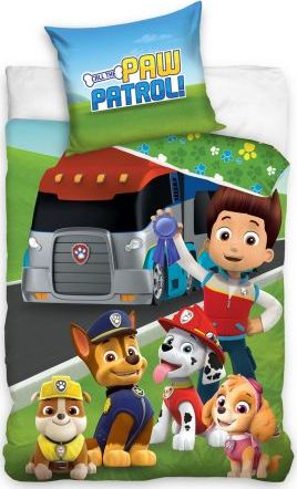 Darymex Pościel bawełna 160x200+1p70x80 Psi Patrol autobus