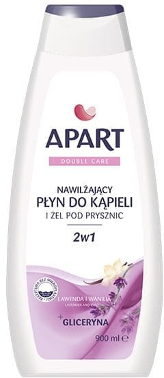 Apart Natural Double Care żel pod prysznic i płyn do kąpieli 2w1 Lawenda i Wanilia 900ml
