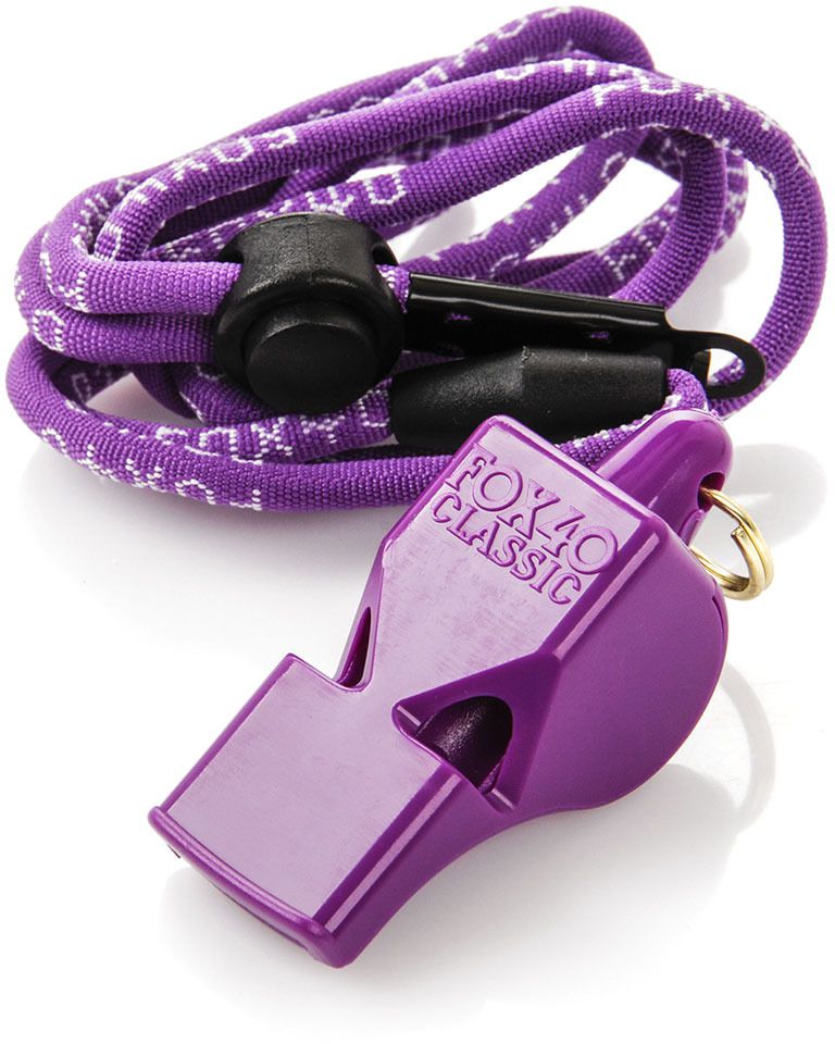 Fox40 Gwizdek ze sznurkiem Fox 40 Classic fioletowy (38006)