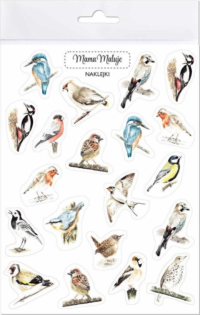 Mama Maluje Naklejki Ptaki