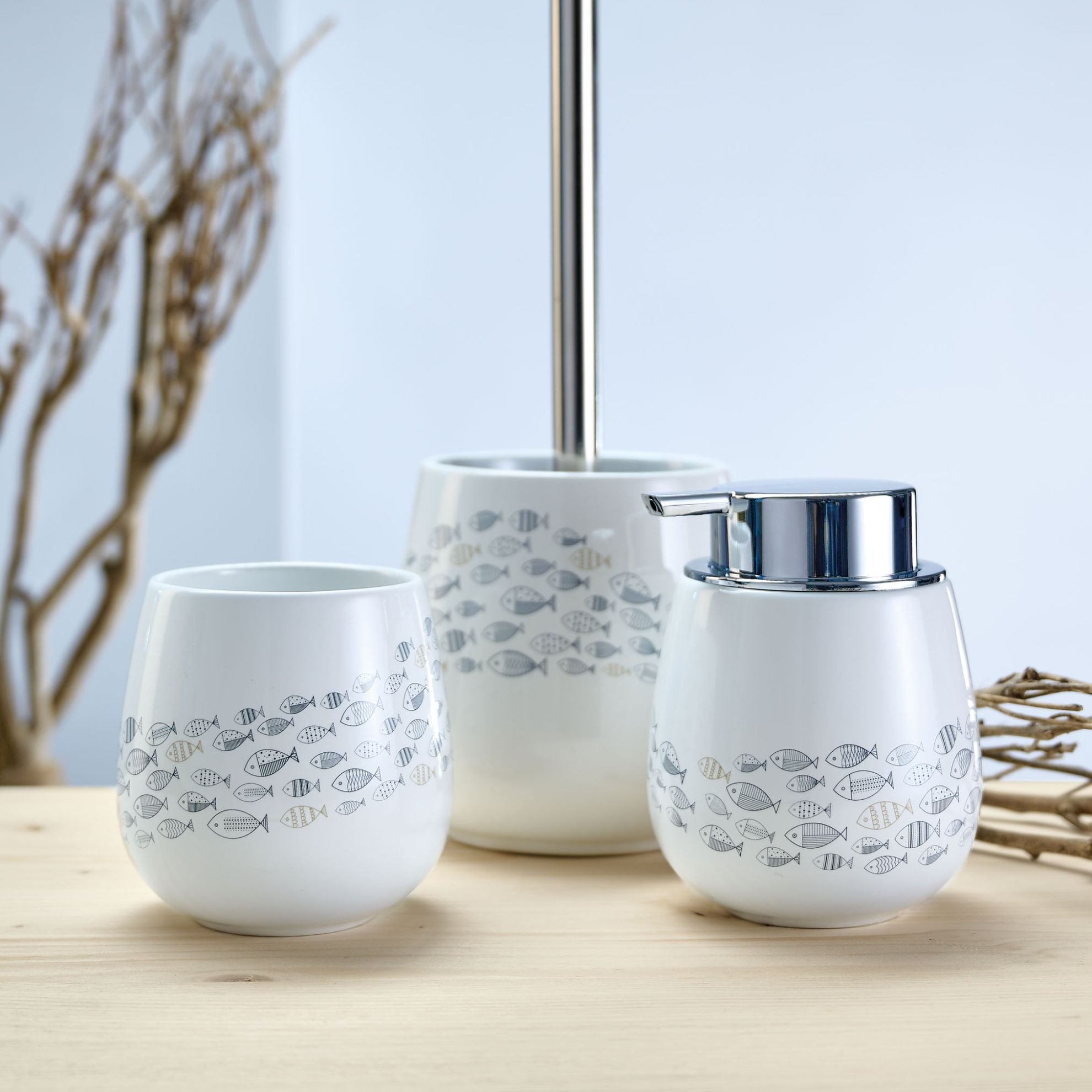 Dozownik do mydła Kleine Wolke Kleine Wolke Sardinas Dozownik do mydła Mare Niebieski