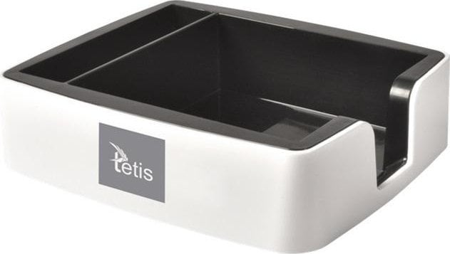 Tetis Przybornik na karteczki i wizytówki, szary