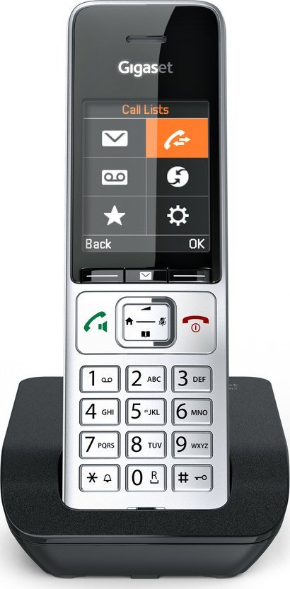 Telefon stacjonarny Gigaset Gigaset COMFORT 500, analogue telephone (silver/black)