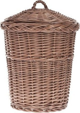 Kosz na śmieci WickerPL brązowy