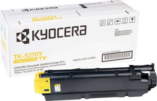 Toner Kyocera Kyocera oryginalny toner 1T02YJANL0, TK-5370Y, yellow, 5000s, Kyocera PA3500cx, MA3500cix/cifx, O