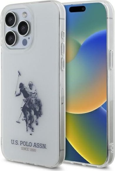 US Polo USHCP15XTPUHRBH iPhone 15 Pro Max 6,7" biały/white Shiny Big Logo