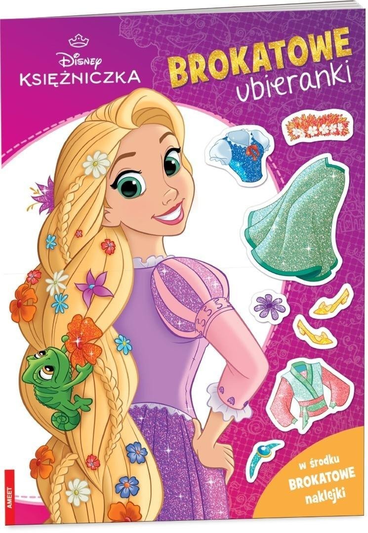 Disney Księżniczka. Brokatowe Ubieranki