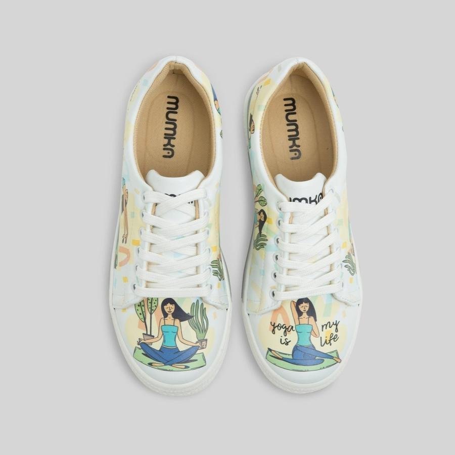 Mumka Shoes Sneakersy wegańskie Joga to moje życie Mumka-36
