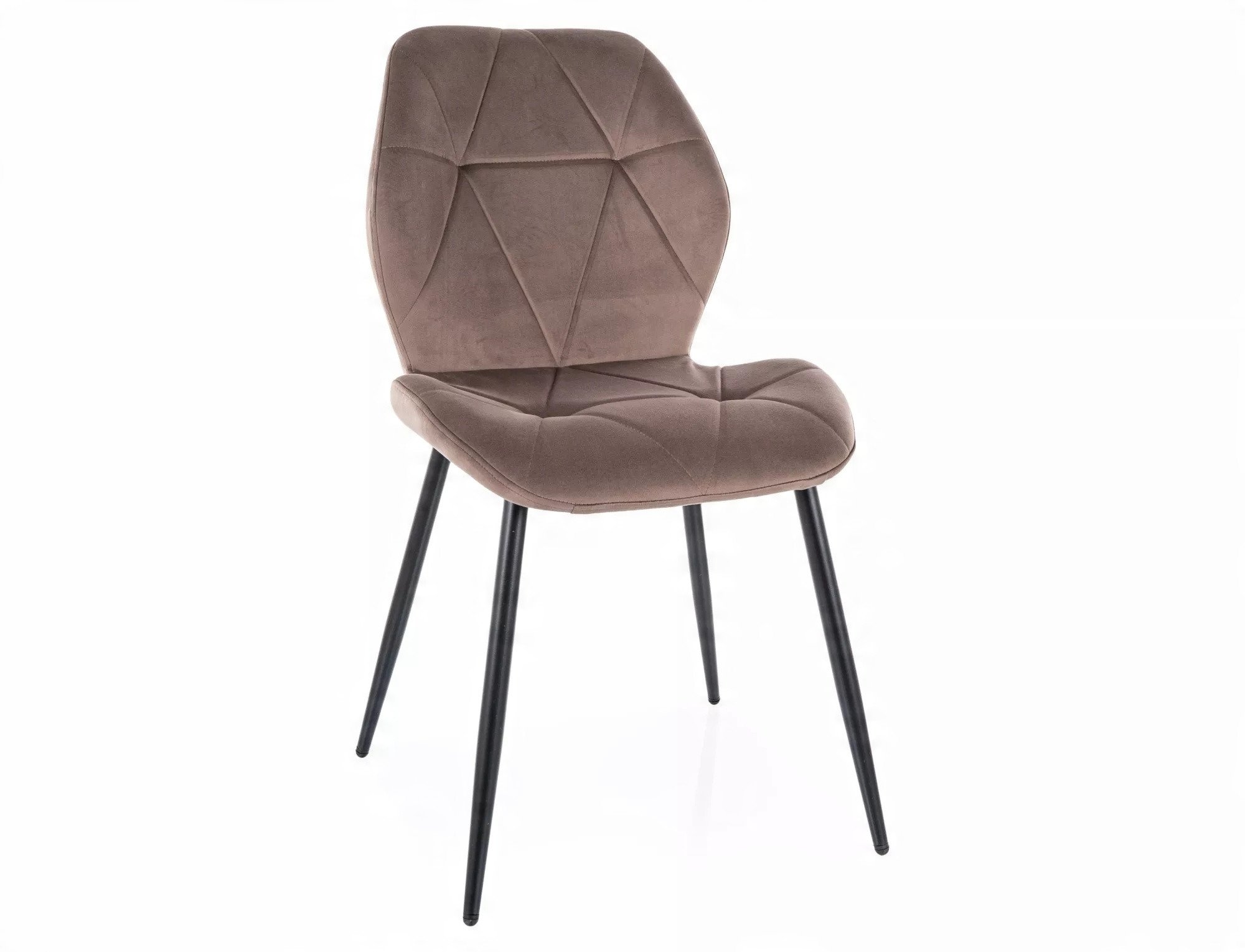 Krzesło tapicerowane RICK VELVET cappuccino