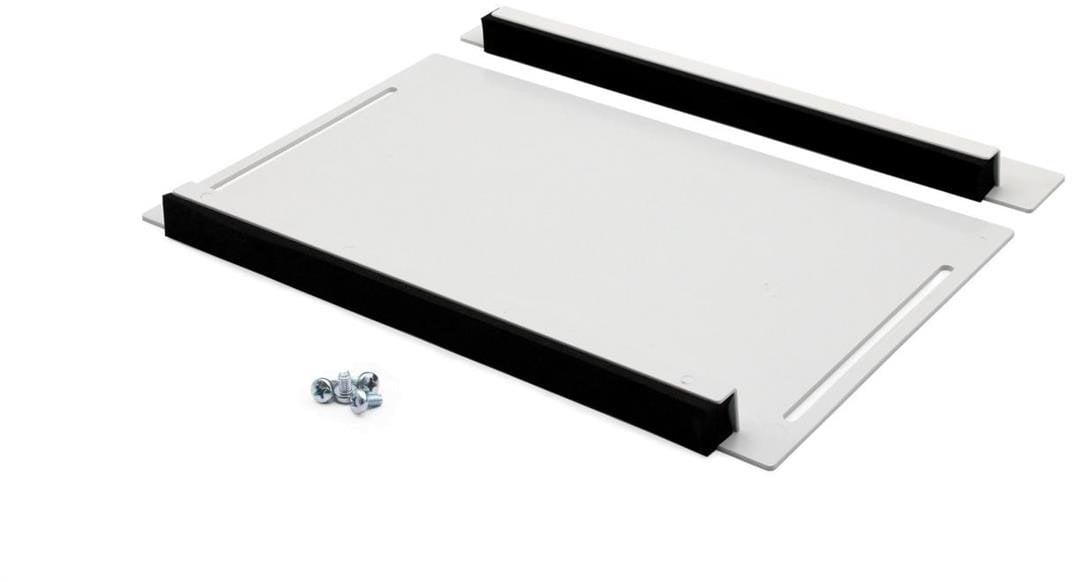 Przesuwny panel z gumowymi krawędziami do wprowadzania kabli szary do szaf stojących 19 cali Hyper Pro DN-DGR-CME-G