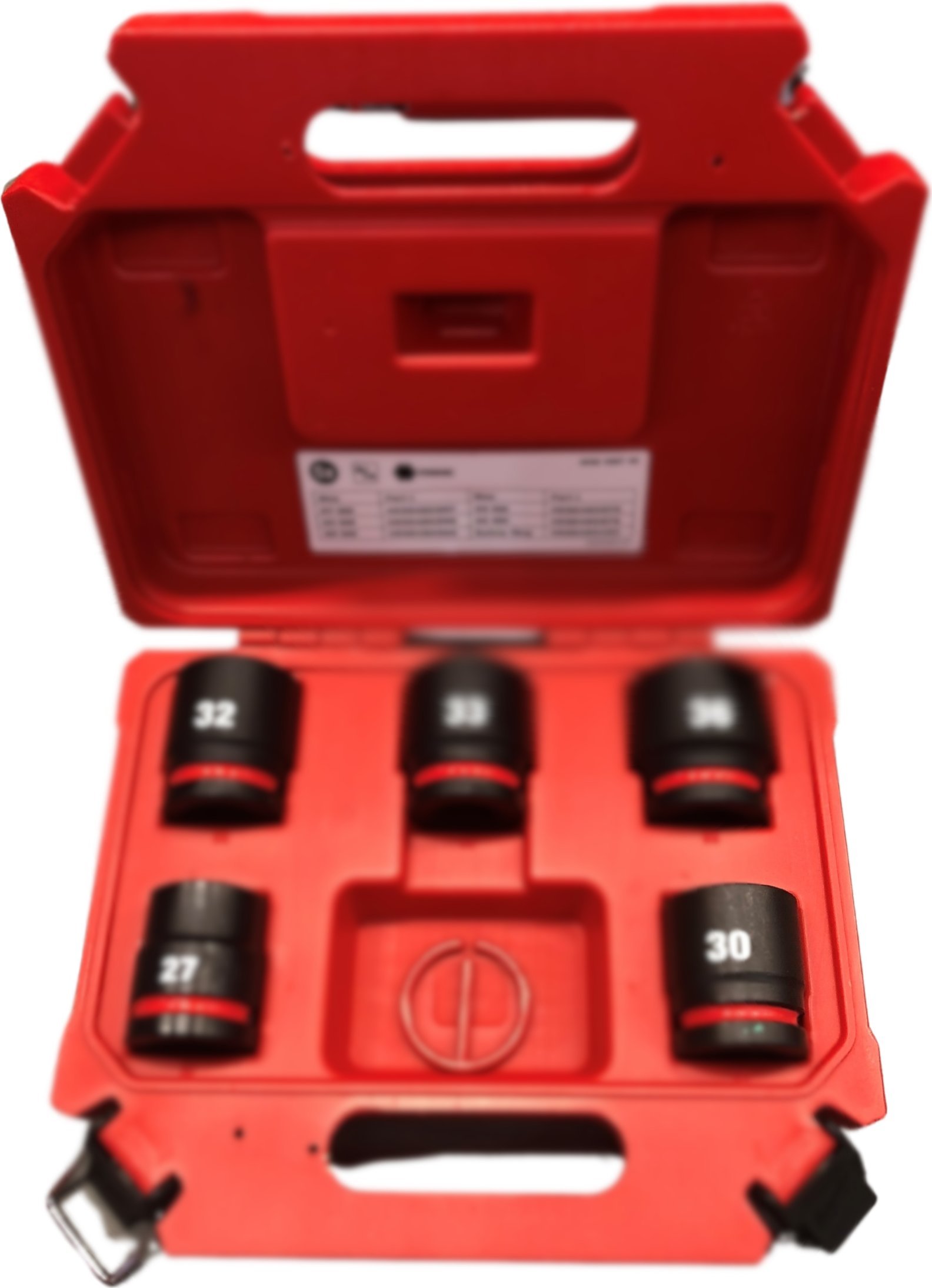 Milwaukee Set of impact heads (short) 3/4" 5 pcs. (27,30,32,33,36mm) Milwaukee