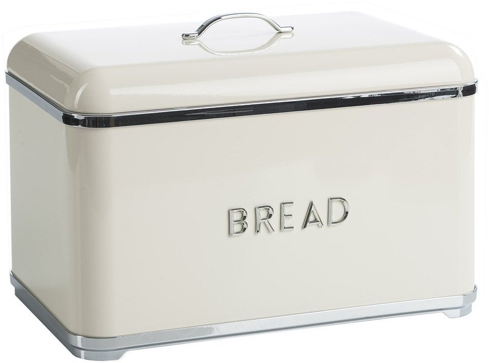 Chlebak Lumarko Chlebak stalowy, kremowy, metalowy, pokrywa mały