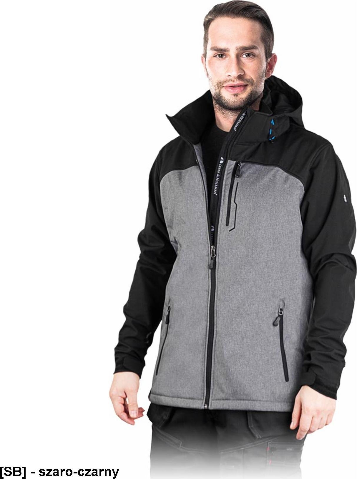 Leber&Hollman LH-MENFUN - Męska kurtka ochronna z materiału SOFTSHELL L