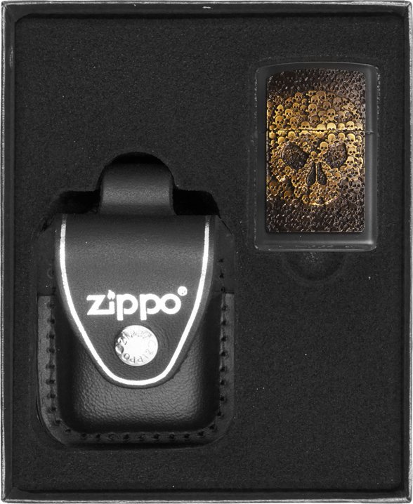 Zestaw ZIPPO Zapalniczka SKULL IN SKULL Prezentowy No3