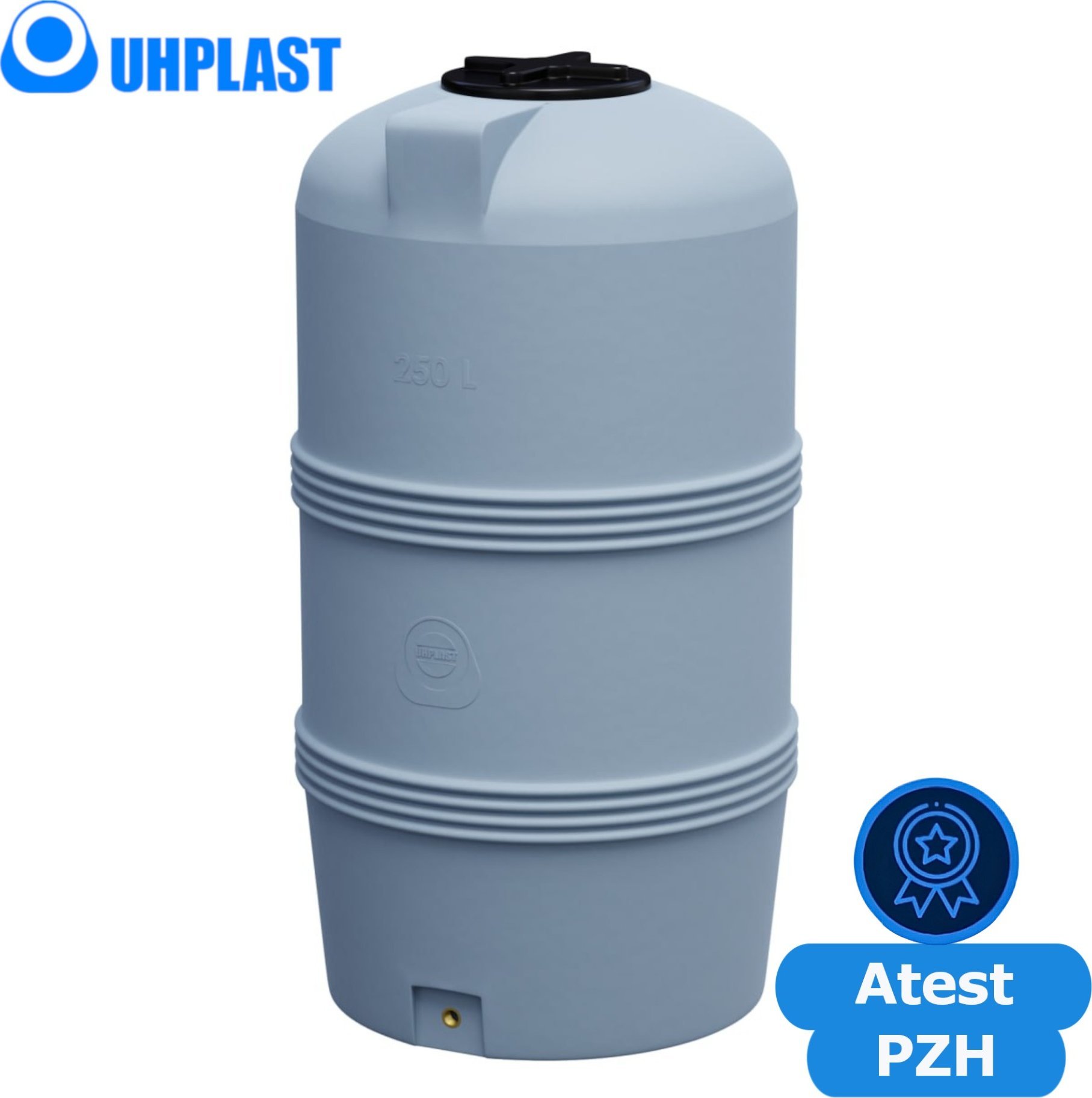 UHP Zbiornik na wodę 250l UHP VERTICON V-250 Szary