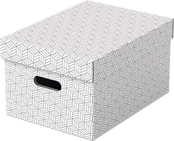 Esselte PUDŁO/PUDEŁKO OZDOBNE TEKTURA Z RECYKLINGU ESSELTE 265x205x365mm BIAŁE 3szt.