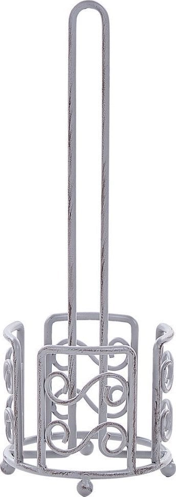 Beliani Metalowy stojak na papier toaletowy szary MANDI!