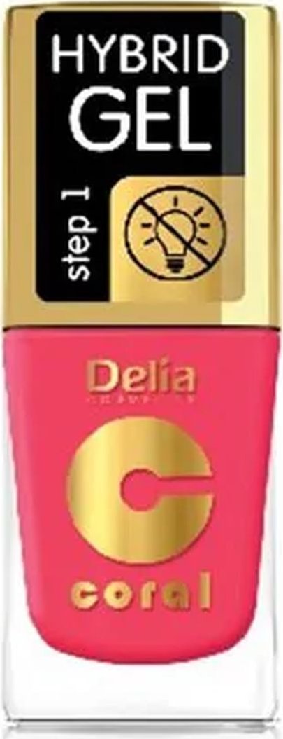 Delia Hybrid Gel Coral Lakier Do Paznokci 11ml Romantic Rose (102)