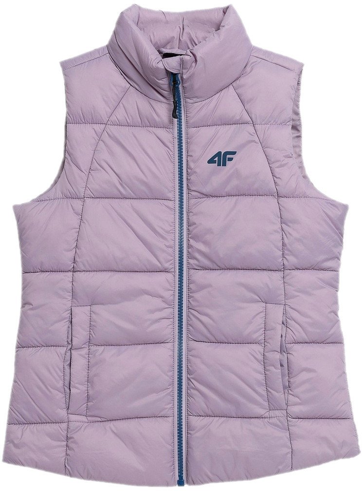 Bezrękawnik kamizelka dziecięca 4F F076A JASNY FIOLET r. 158