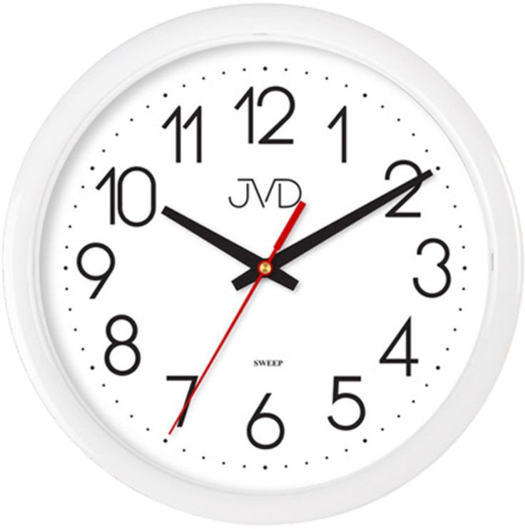 Zegar ścienny JVD H608.1 22 cm biały .