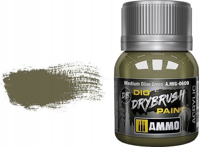 Vallejo Ammo: DIO Drybrush - Medium Olive Green