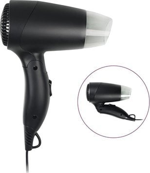 Suszarka Tristar Travel Hair Dryer | HD-2460 | 1200 W | Number of temperature settings 2 | Black