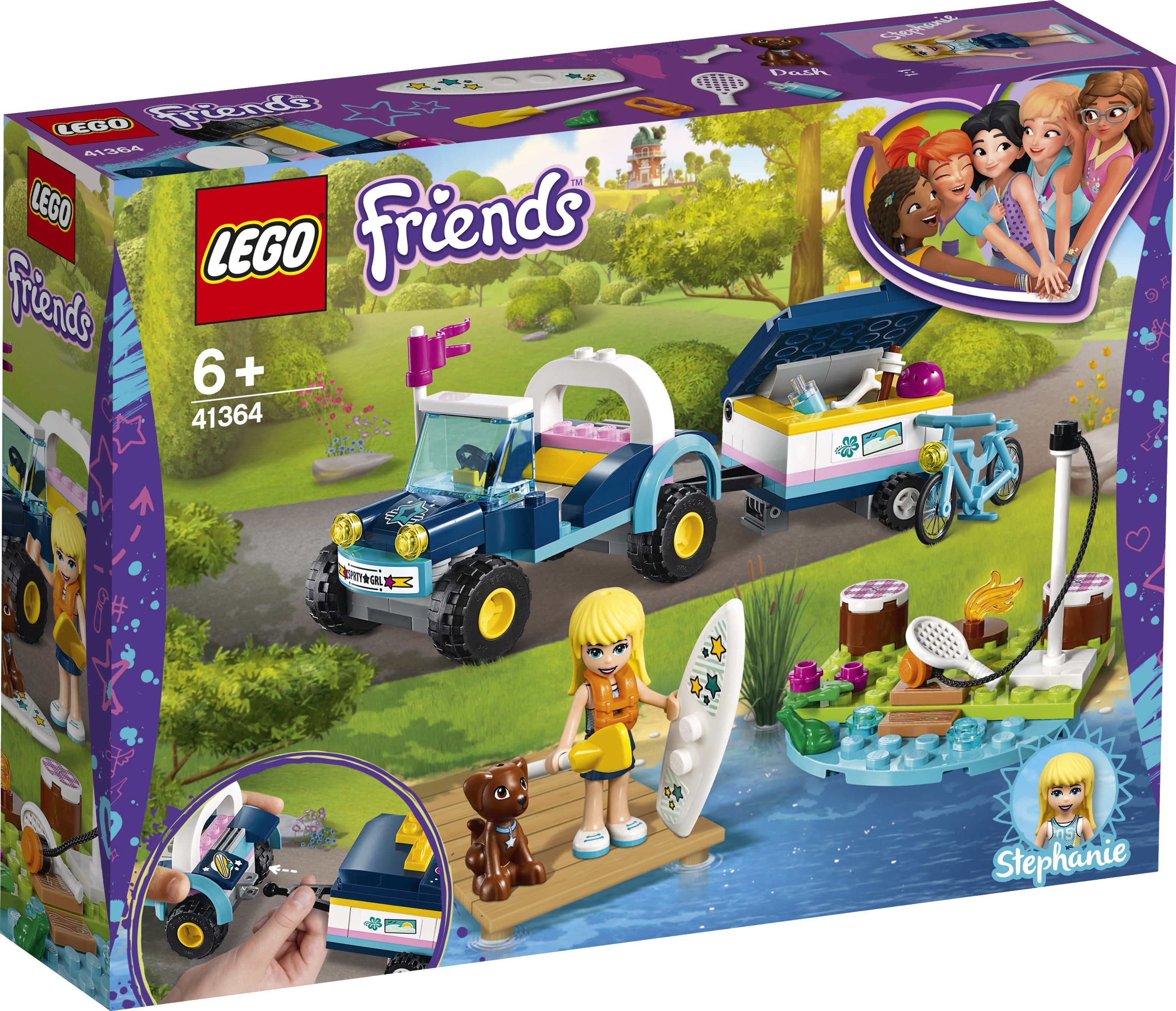 LEGO Friends Łazik z przyczepką Stephanie (41364)