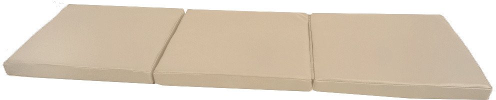Materac gimnastyczny KIDS 150x50x5 cm 3-częściowy składany beżowy