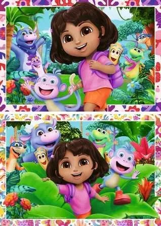 Puzzle dla dzieci 2D: Dora 2x24el