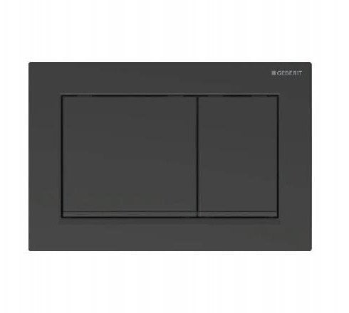 Przycisk uruchamiający Geberit Omega30, przedni/górny, czarny mat-czarny-czarny mat, easy-to-clean