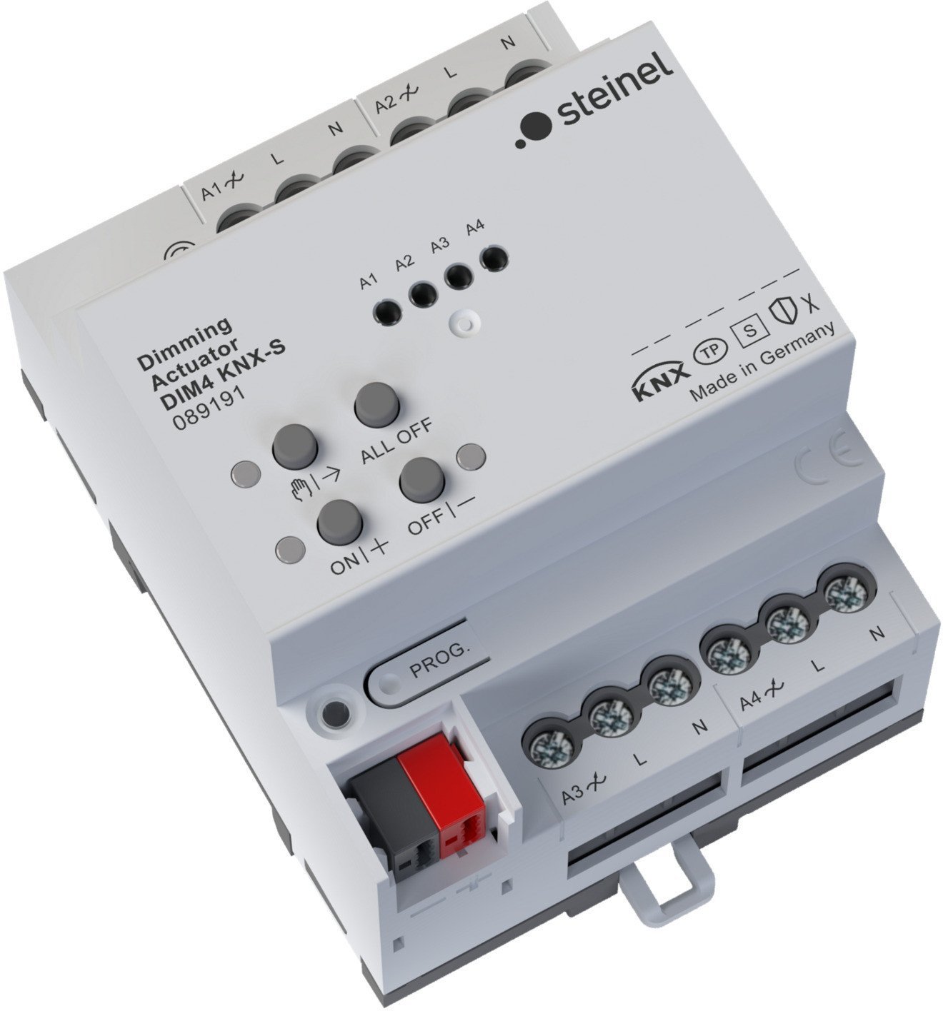 Dimming Actuator DIM4 KNX-S Ściemniacz 4-krotny do przełączania i ściemniania