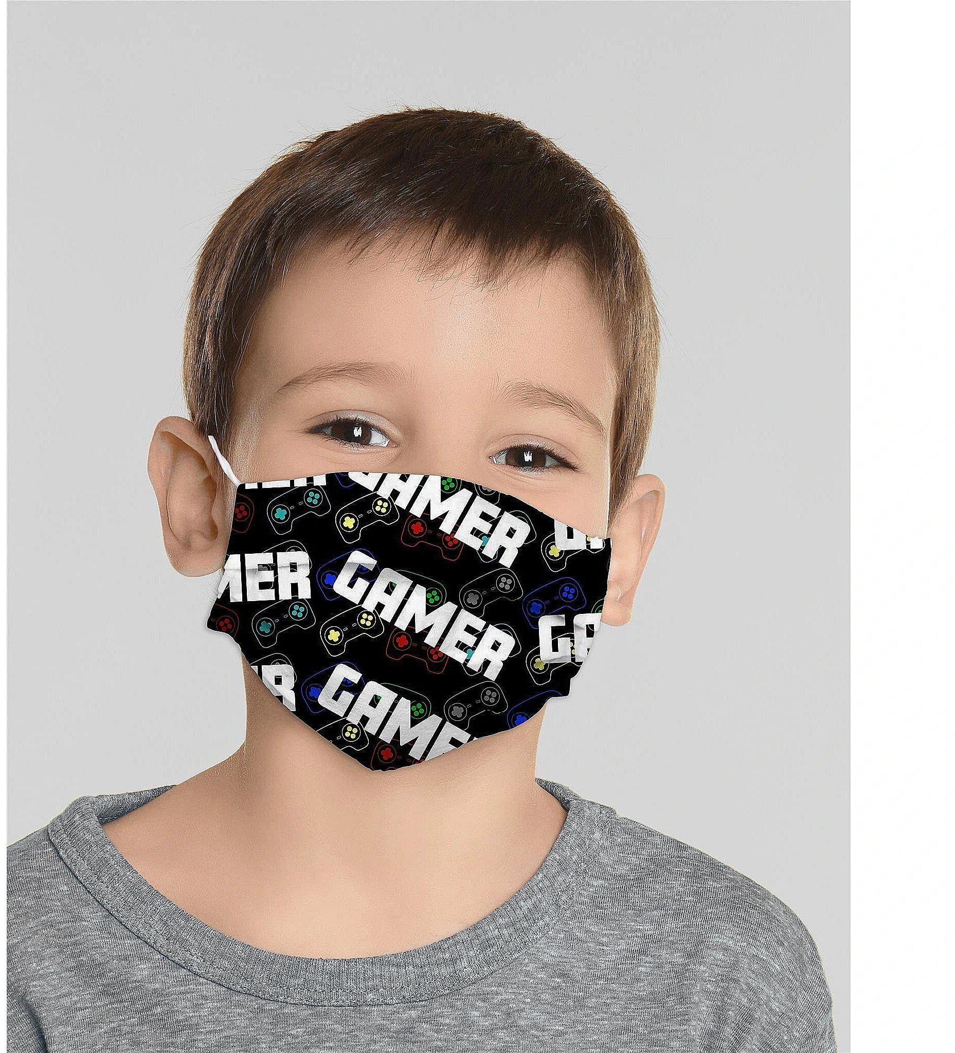 Mocco Gamer Child Cotton Face Mask Multiple Use 15x25 cm