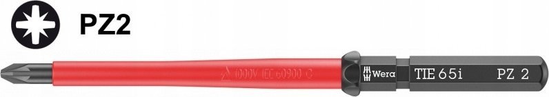 WERA trzpień wymienny PZ2 x 157 mmVDE 65 i Kraftform Kompakt 05006525001