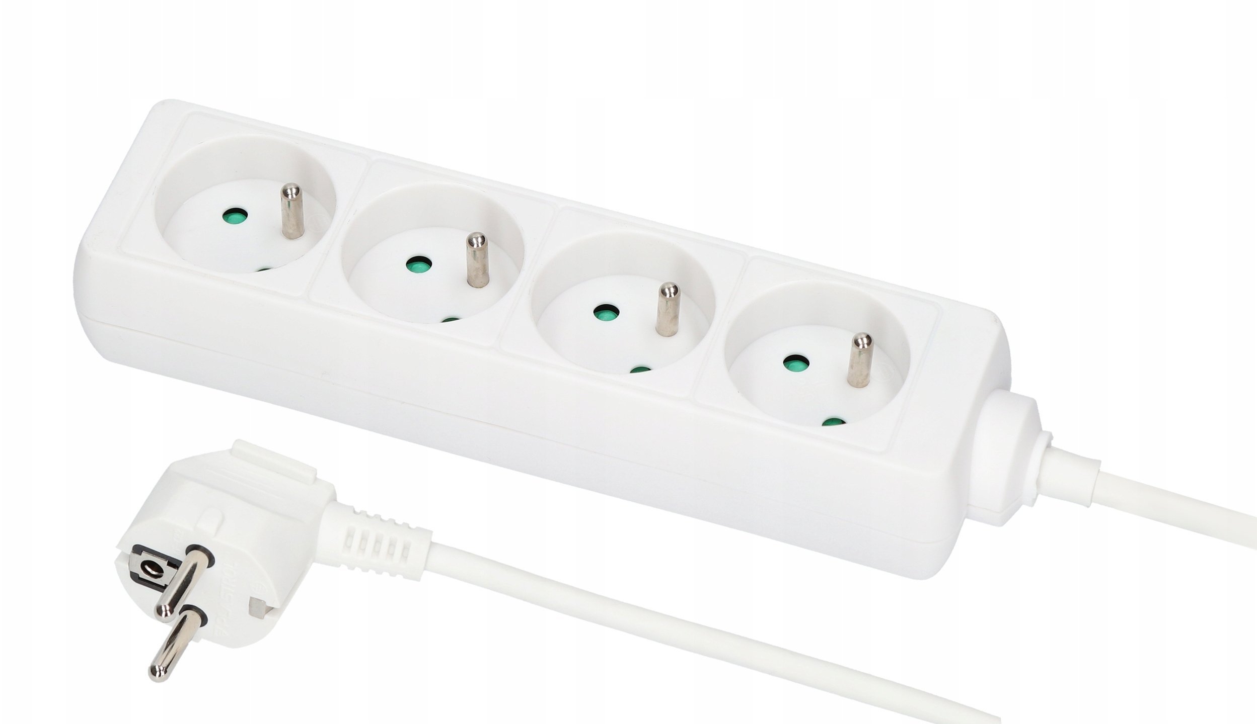 Przedłużacz 4-gniazda z/u 10A 1,5m /OMY 3x1/ biały PS-470 T-105650