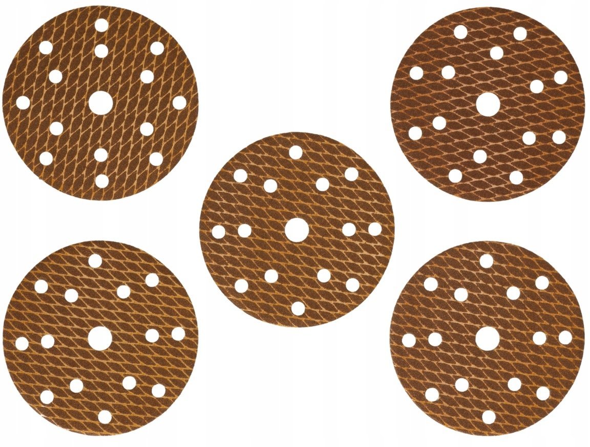 Dedra Tarczki ścierne Anti-clogg 150mm, #150, rzep, zestaw 5szt