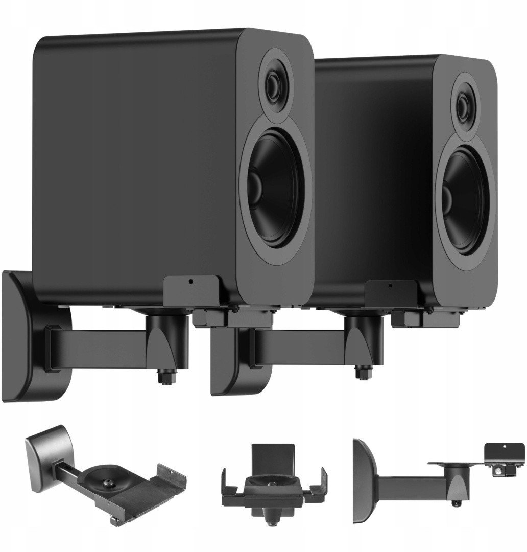 Uchwyt na Głośnik Ścienny Uniwersalny MX-045 2szt. do kolumn satelit regulowany