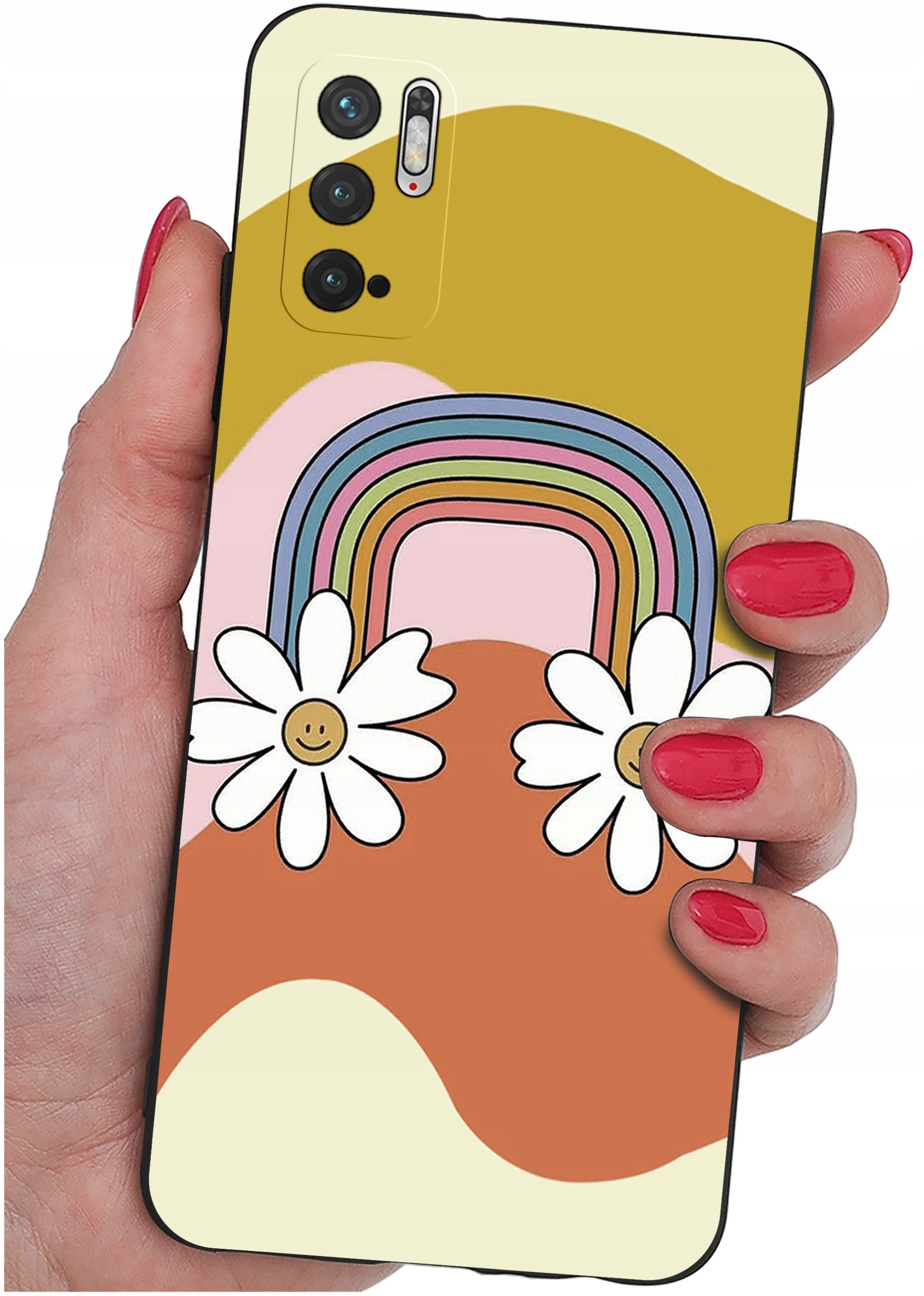 ETUI do Xiaomi Redmi Note 10 5G | WZORY | SILIKONOWE MATT CASE + SZKŁO 9H