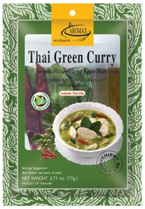 Zestaw gotowy do curry zielone green mieszanka przypraw mleczko kokosowe bez barwników naturalne zioła77g