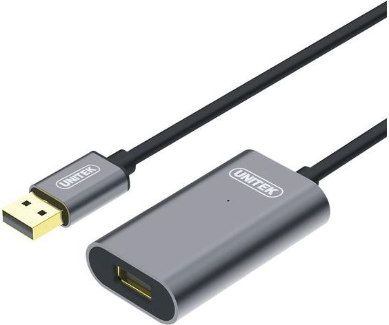 Kabel USB Unitek USB-A - USB-A 5 m Czarny (Y-3004)