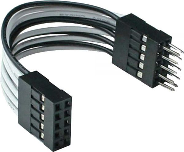 InLine USB 10 pin - USB 10 pin, 0.05m, Czarny (33440K)