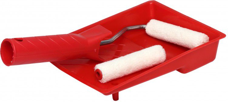 Pro-Line Zestaw malarski Mini wałek Welur 10cm 2szt. + kuweta (41249)