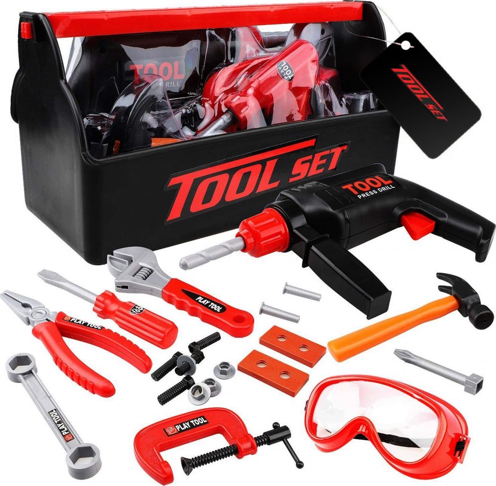 MalPlay Skrzynka WALIZKA Z Narzędziami I Wiertarką