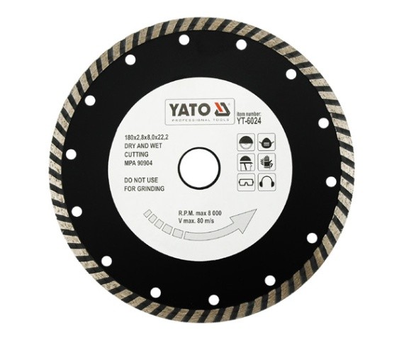 Yato Tarcza diamentowa turbo 180x2,8x22mm YT-6024