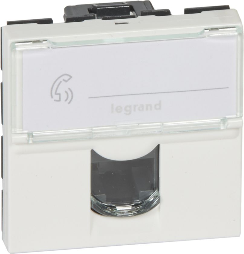 Legrand MOSAIC Gniazdo komputerowe pojedyncze RJ45 kat.5e UTP białe (076554)