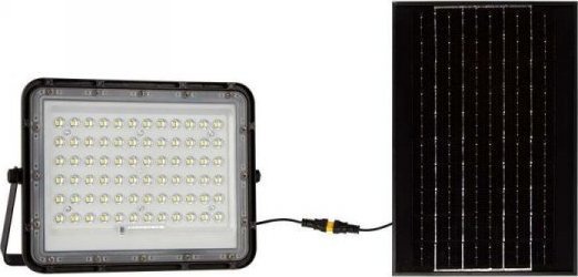 Naświetlacz V-TAC Projektor LED Solarny V-TAC 15W Pilot, AUTO, Timer, IP65 Czarny VT-120W 4000K 1200lm